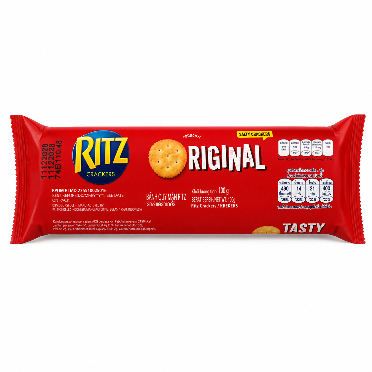 RITZ CRACKERS ROLL - ORIGINAL 100g image 1