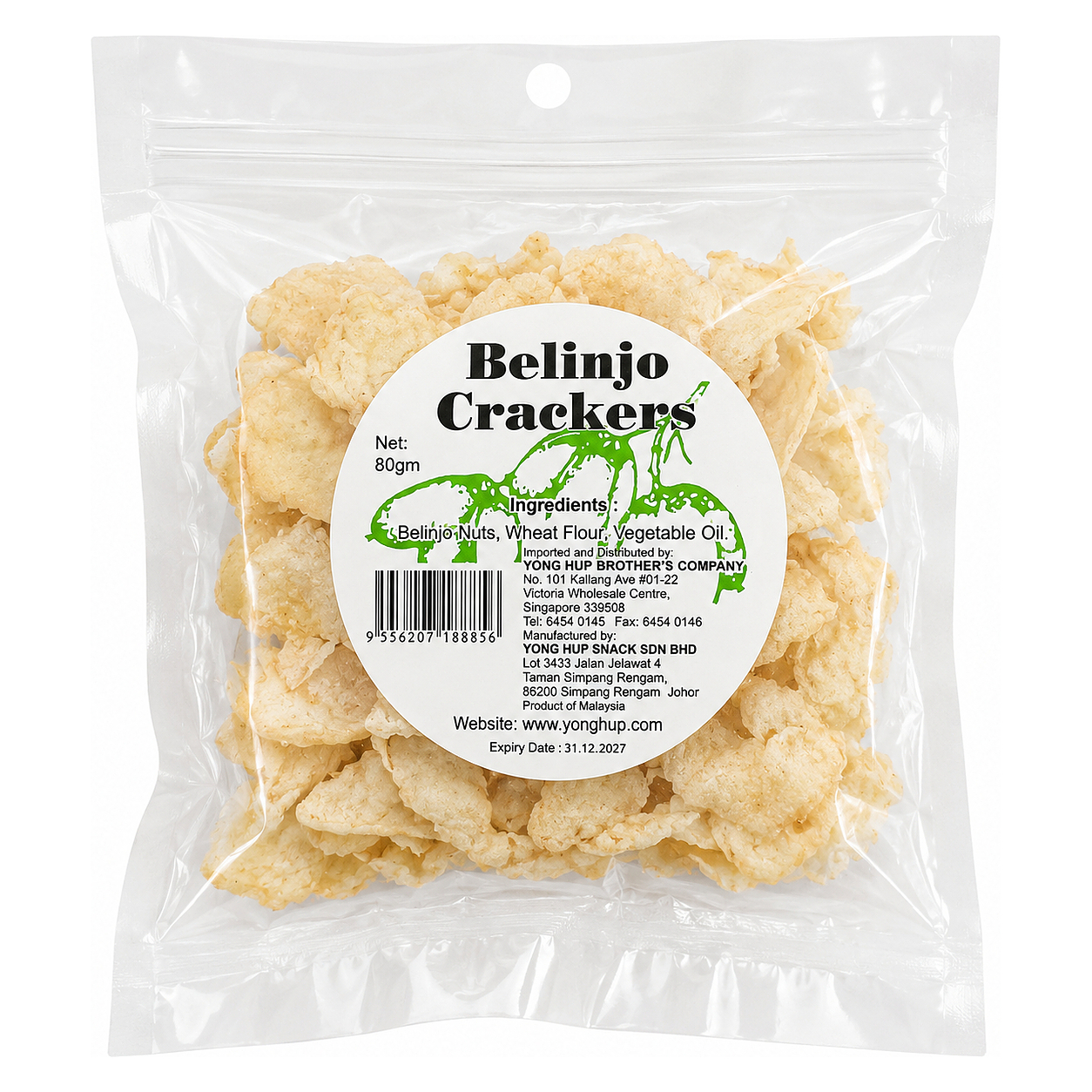YH BELINJO CRACKER 80g image 1