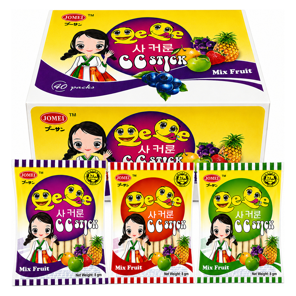 JOMEI CC STICK (MIX FRUIT) 40x8g