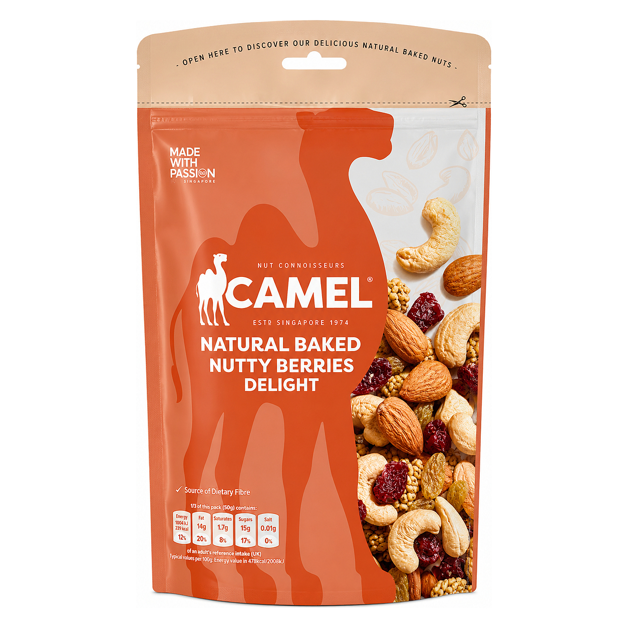CAMEL NUTTY BERRIES 150g image 1