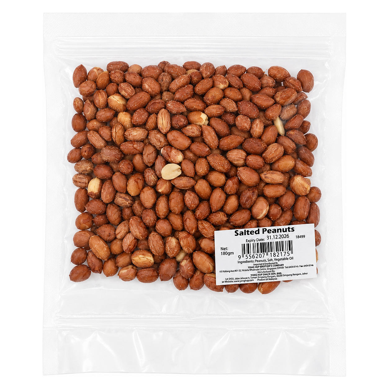YH SALTED PEANUTS (PKT) 180g