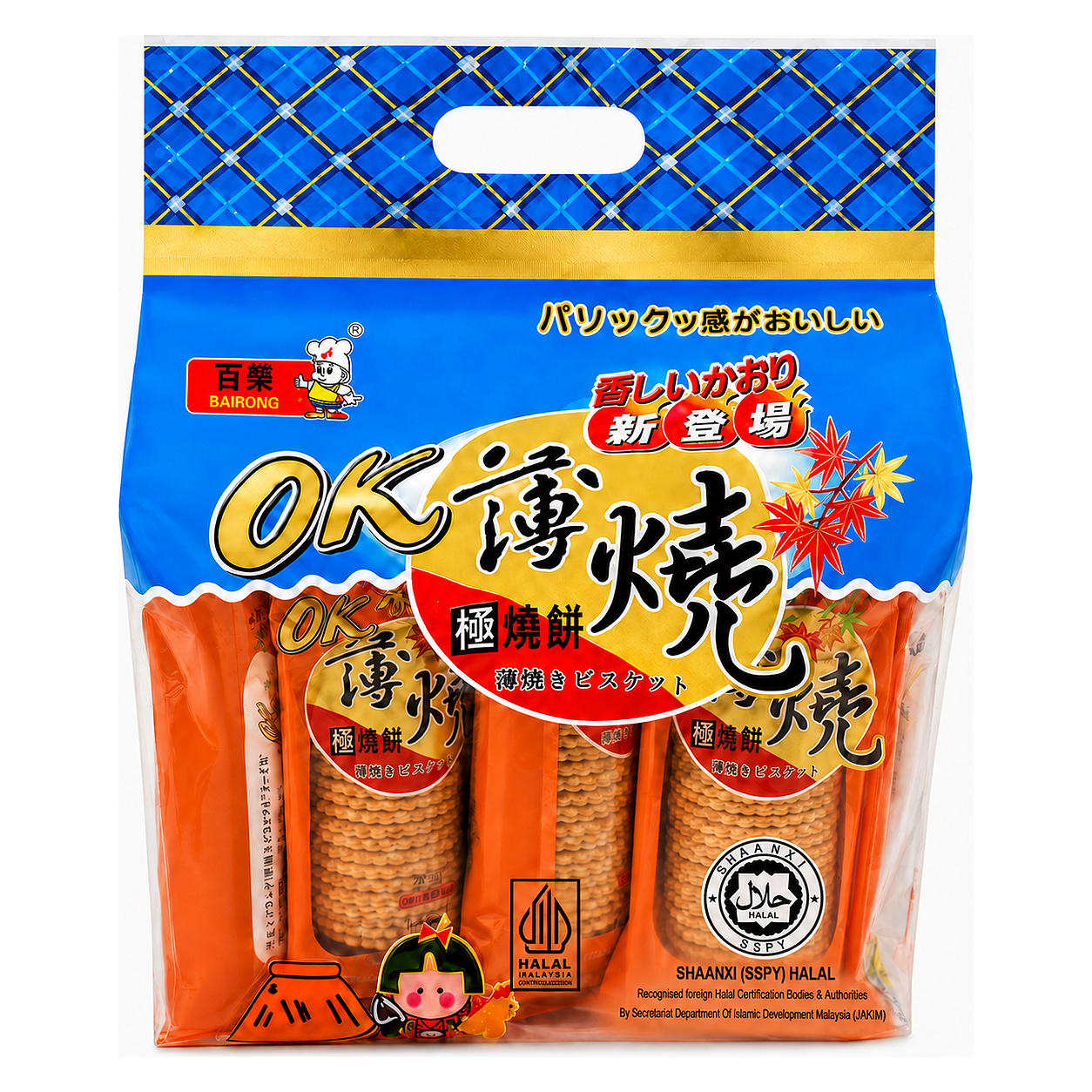 BAIRONG OK THIN BISCUIT 360g image 1