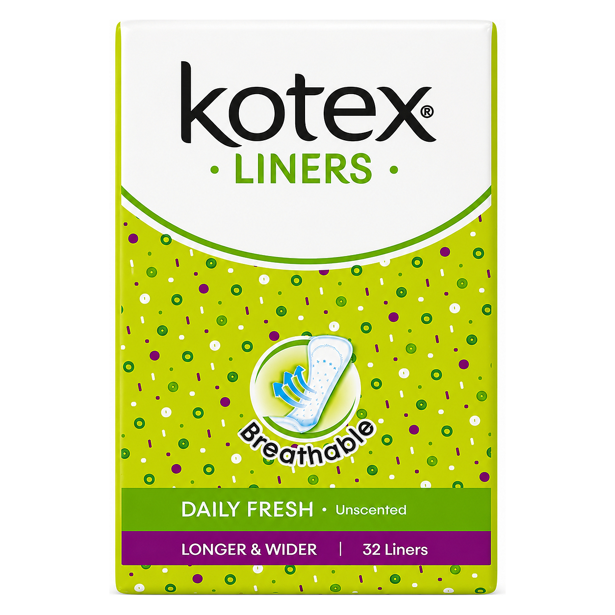 KOTEX PANTY LINER - DAILY FRESH 32s image 1