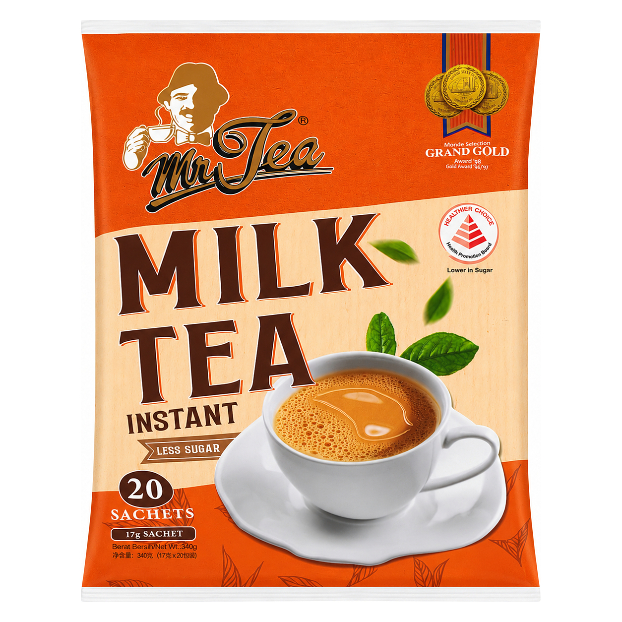 MR TEA - MILK TEA (LESS SUGAR) 20x17g