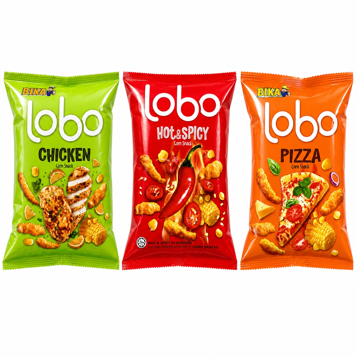 BIKA LOBO CORN SNACK 40g