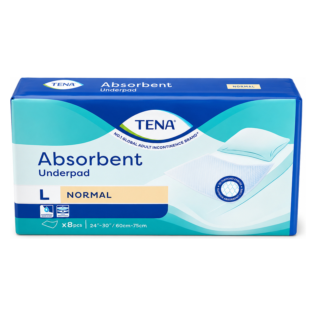 TENA ABSORBENT UNDERPAD - L 8s