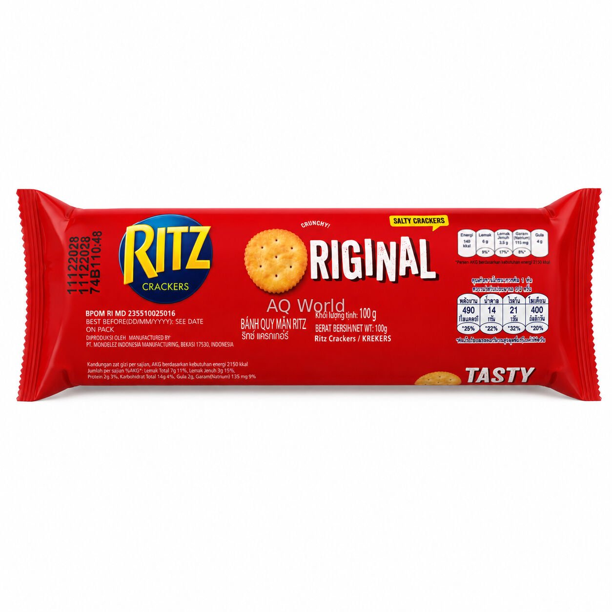 RITZ CRACKERS ROLL - ORIGINAL 100g image 1