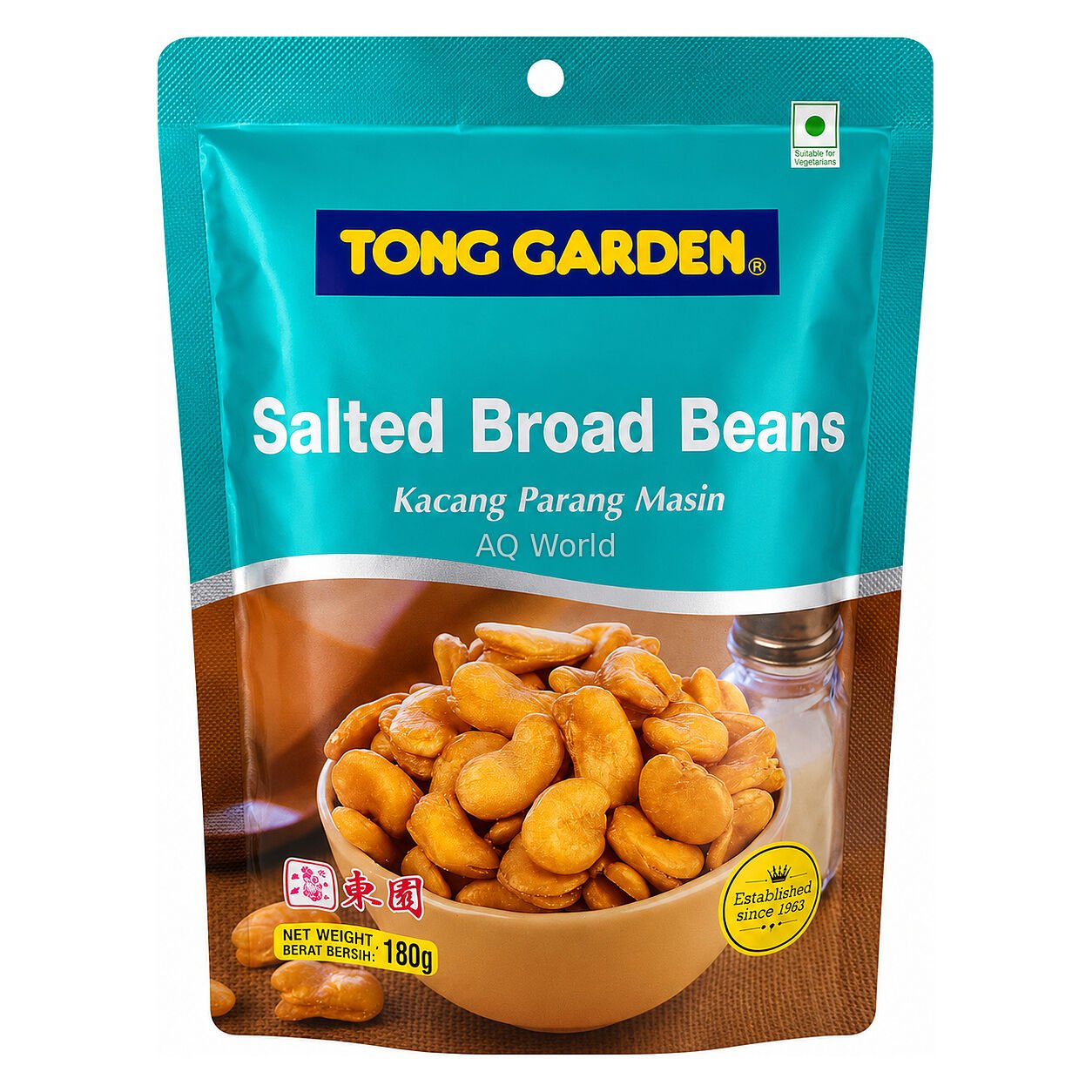 TONG GARDEN BROAD BEANS - SALTED 180g image 1