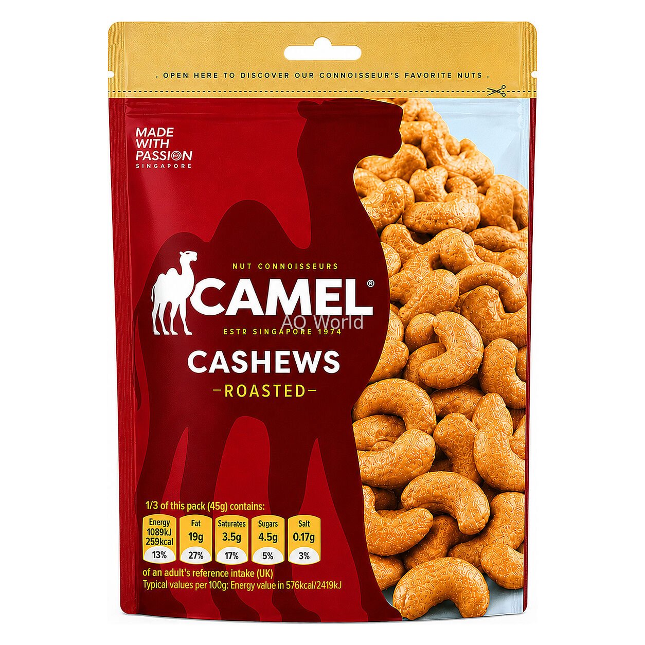 CAMEL CASHEWS NUT 135g image 1
