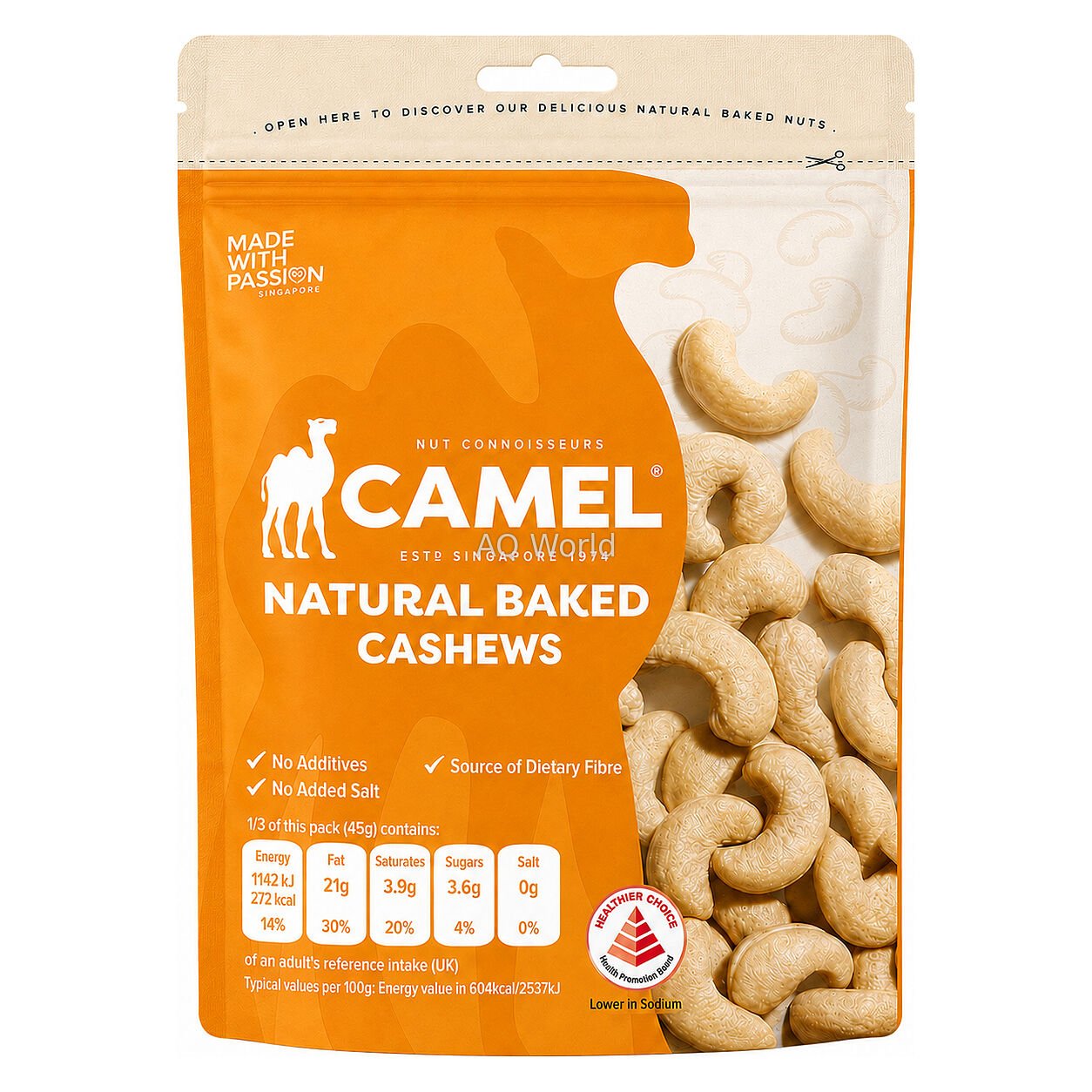 CAMEL CASHEWS NUT 135g image 1