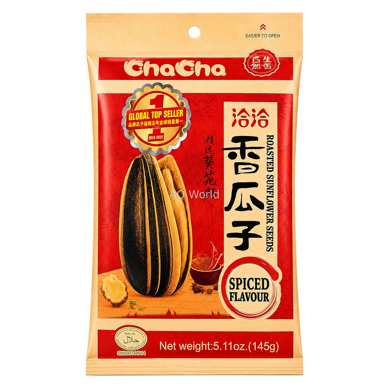 CHACHA SUNFLOWER SEEDS 145g image 1