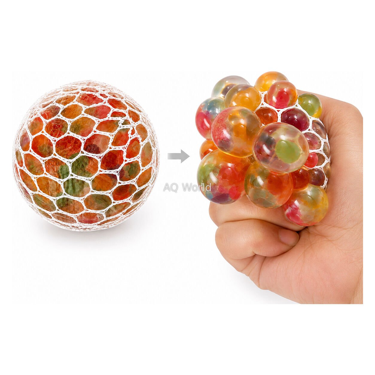 TOY SQUISHY MESH  BALL