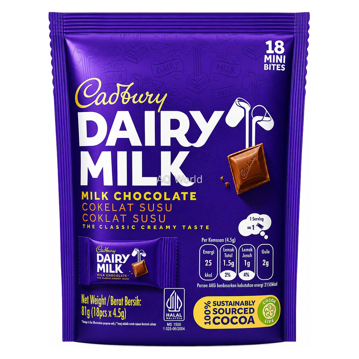 CADBURY MINI BITES (PKT) 81g