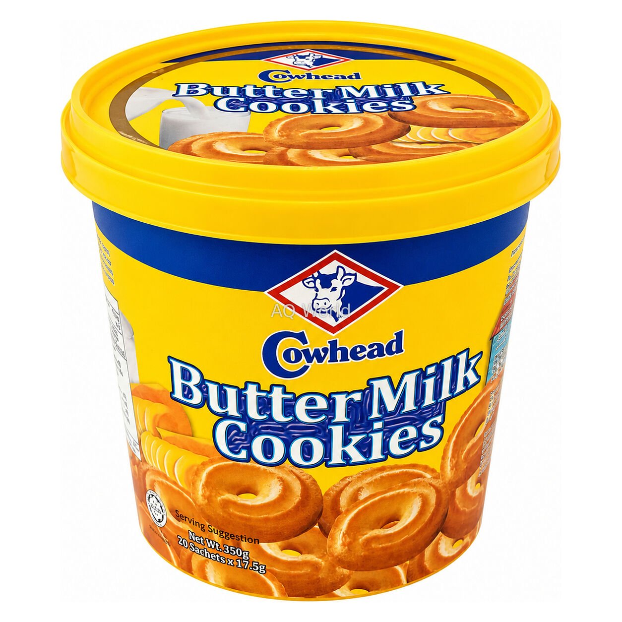 COWHEAD BUTTER COOKIES (TUB) 350g