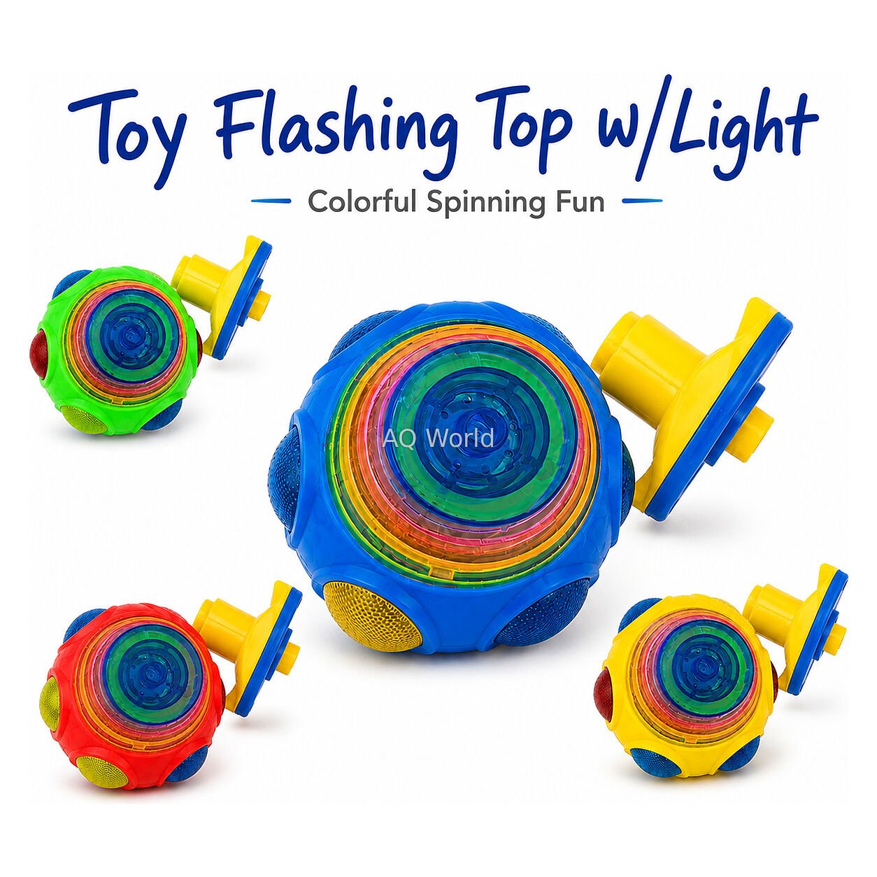 TOY FLASHING TOP WITH LIGHT image 1
