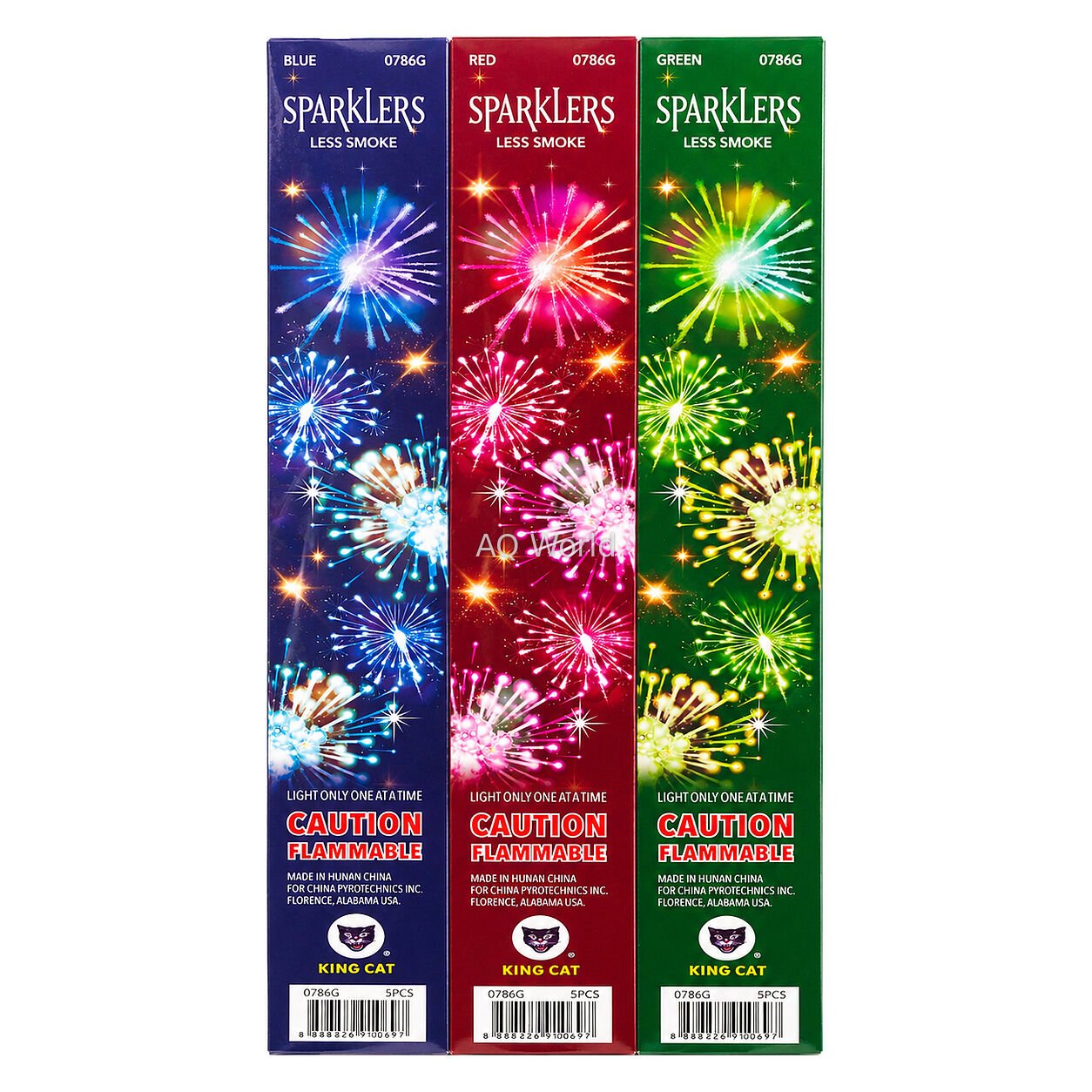 KING CAT SPARKLERS - 0786G 14" 6x5s