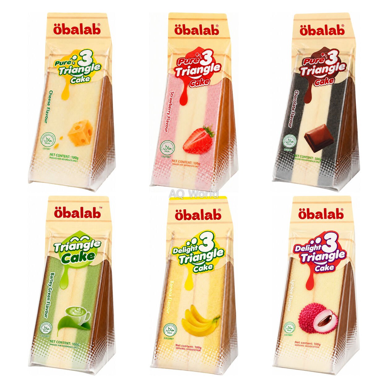 BAIRONG PURE 3 TRIANGE CAKE 100g