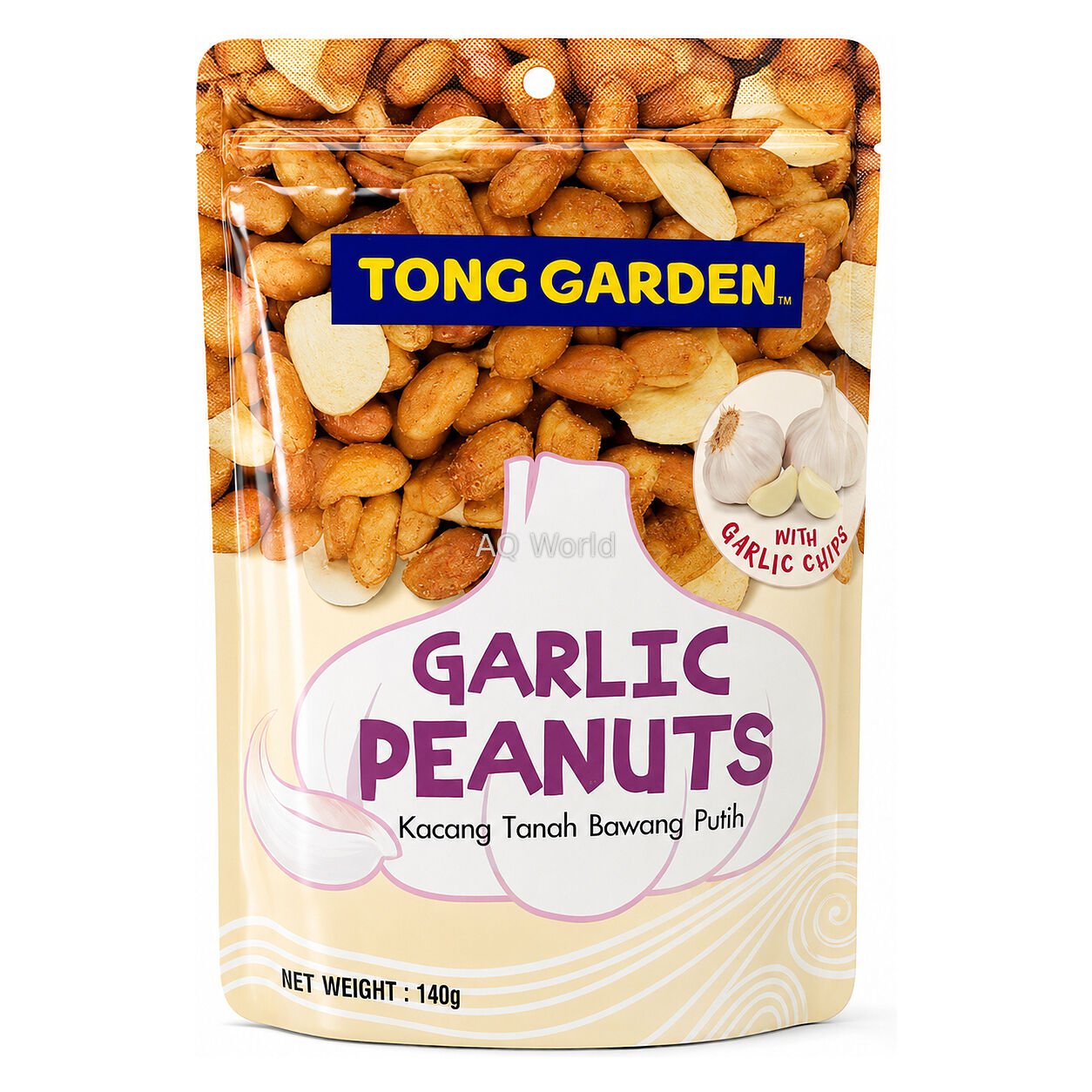 TONG GARDEN GARLIC PEANUTS 140g image 1